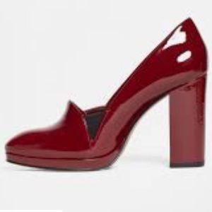 Brooks Brother Stacked Dark Red Heel